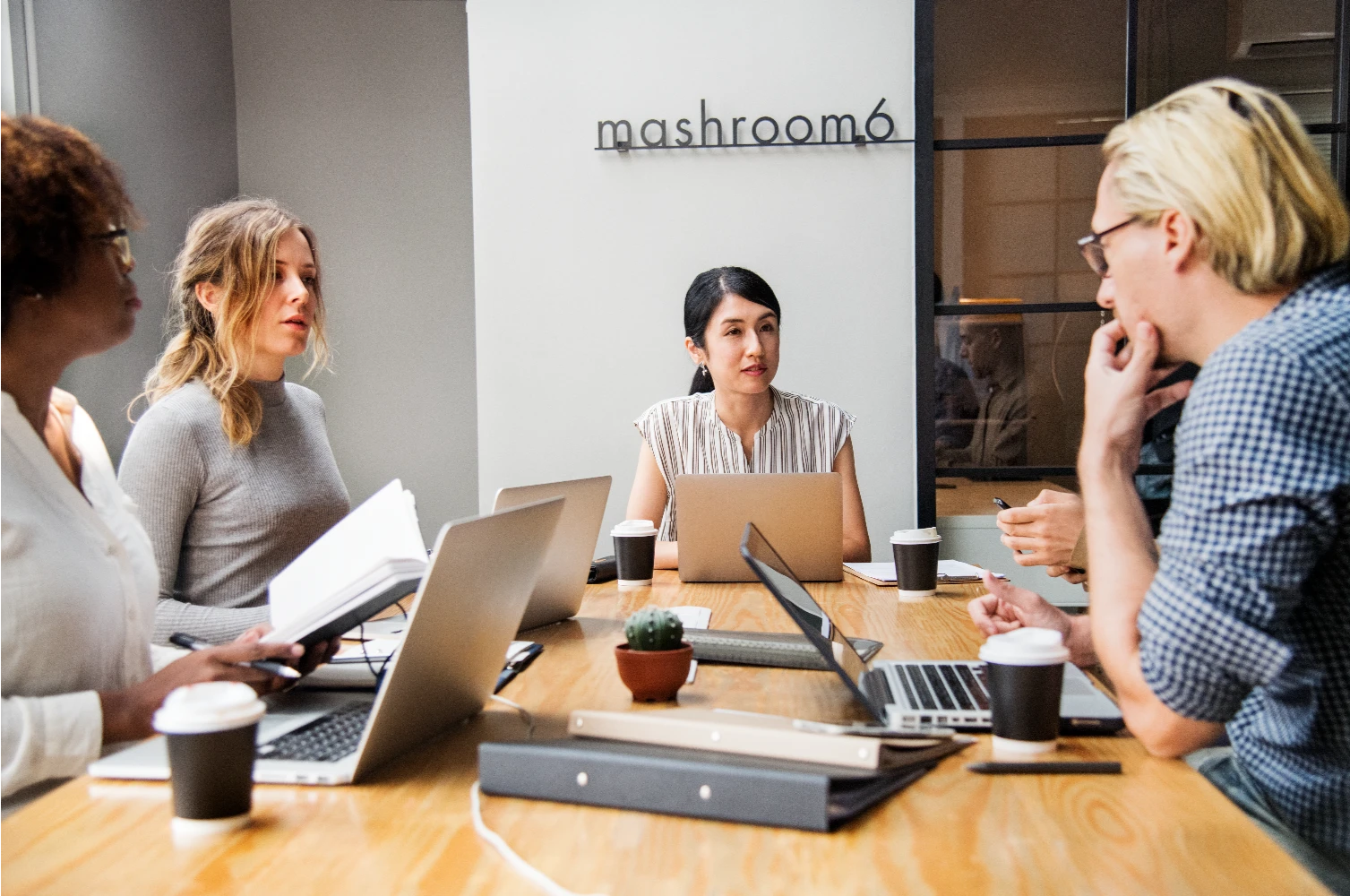 Reunión de trabajadores